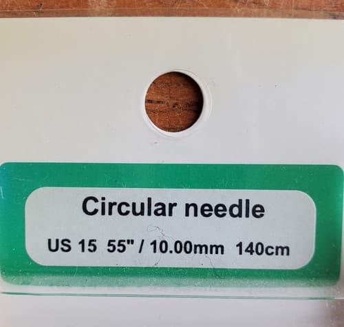 KA circular knitting needles set US15 16", 10mm 40cm Bamboo - Thumbnail 2