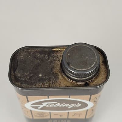 Vintage Fiebing's Prime Neatsfoot Oil Compound 8 Oz Tin Empty - Thumbnail 4