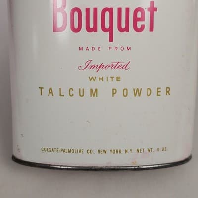 Vintage Tin Can Cashmere Bouquet Talcum Powder, has atleat 1/2 contents - Thumbnail 3
