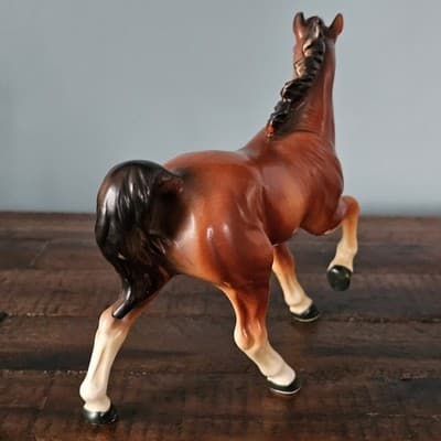 Vintage Original Arnart Creation Horse Figurine Bay w White Socks Porcelain - Thumbnail 5