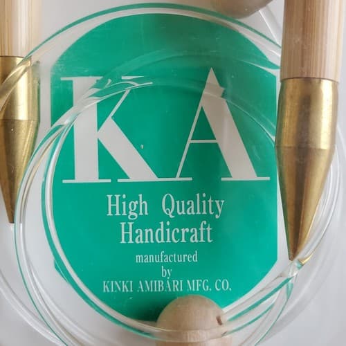 KA SP Flex knitting needles set US15 10mm - 20" 50cm Bamboo - Thumbnail 4