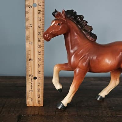 Vintage Original Arnart Creation Horse Figurine Bay w White Socks Porcelain - Thumbnail 7