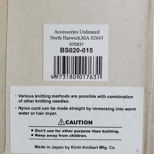 KA SP Flex knitting needles set US15 10mm - 20" 50cm Bamboo - Thumbnail 2