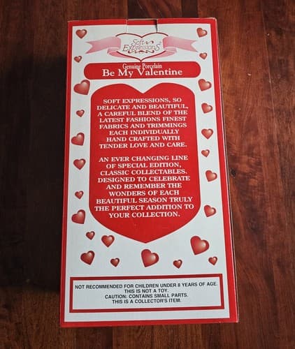 Soft Expressions “Be My Valentine” Special Edition Porcelain Doll Vintage NIB - Thumbnail 4