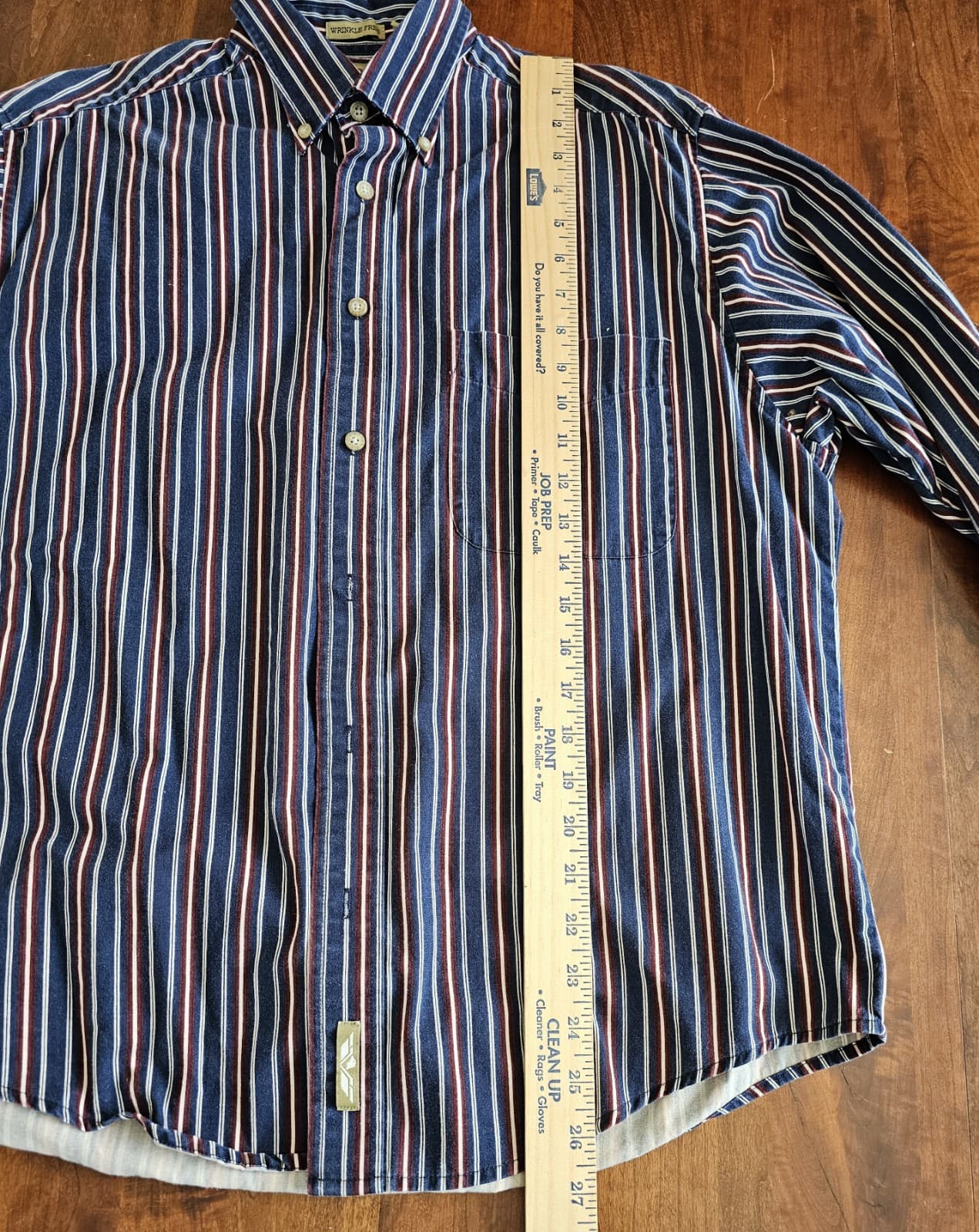 Natural Issue Mens Dress/Casual Shirt, M, Stripe Long Sleeve, Wrinkle Free - Thumbnail 9
