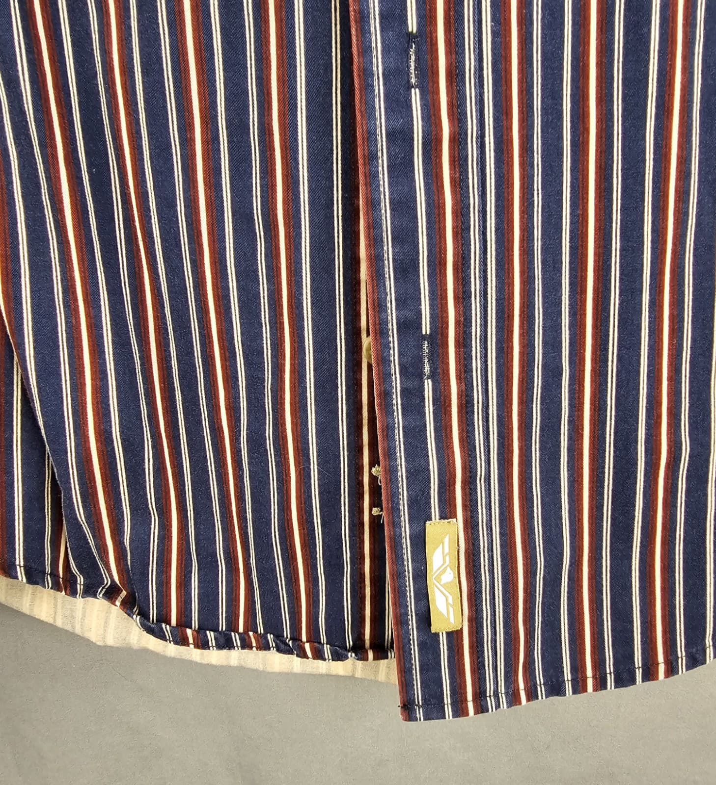 Natural Issue Mens Dress/Casual Shirt, M, Stripe Long Sleeve, Wrinkle Free - Thumbnail 3