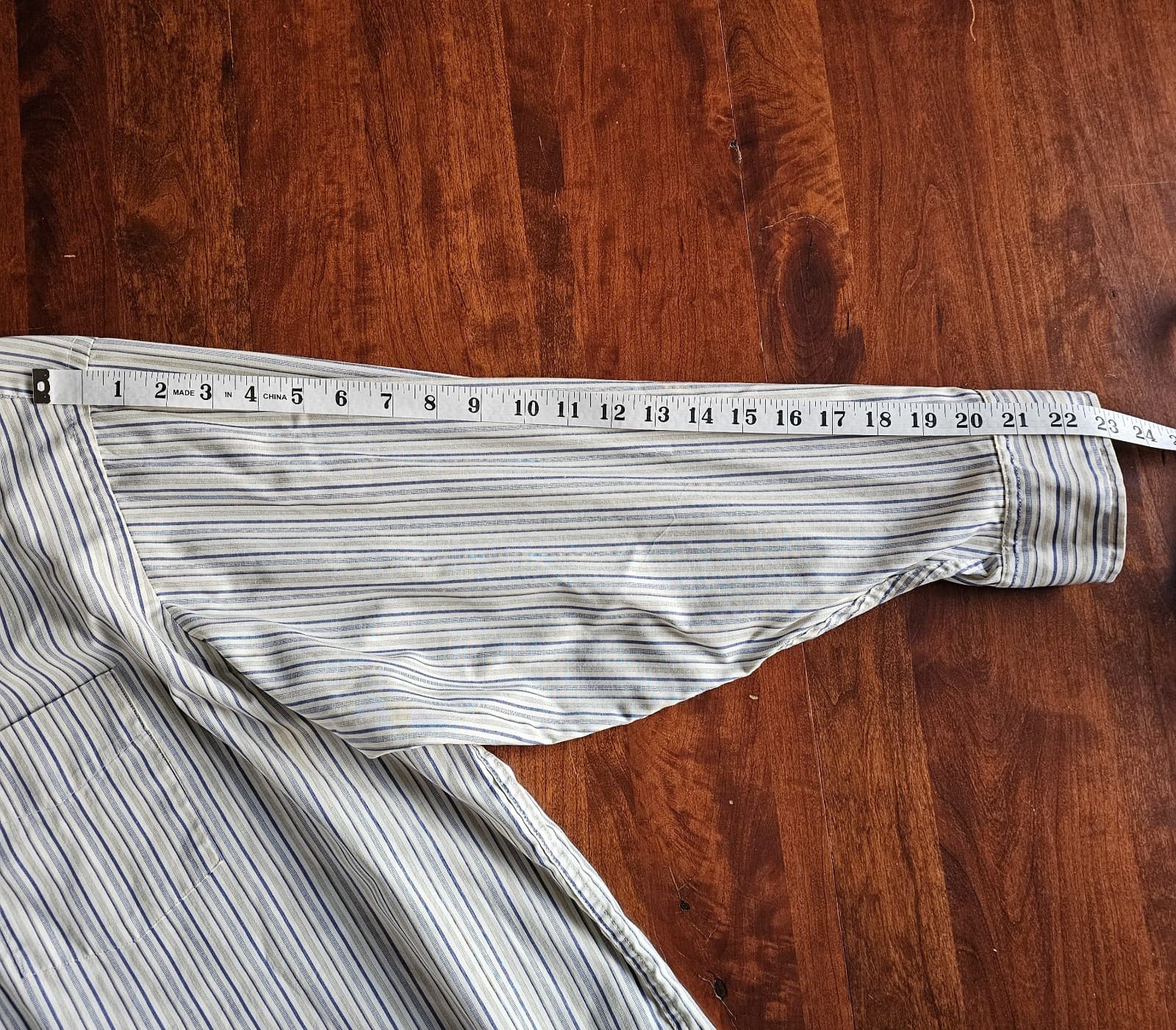 Repp LTD. Shirt Men's Casual 19-34 BIG Long Sleeve RN 27150 Beige Stripe - Thumbnail 8