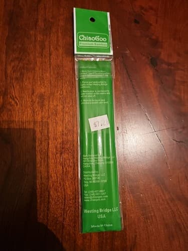 ChiaoGoo Premium Bamboo Knitting Needles US 9 (5.5mm) 6" 5pc set Double pointed - Thumbnail 2