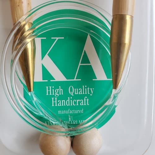 KA SP Flex knitting needles set US13 20", 9mm 50cm Bamboo - Thumbnail 3