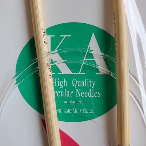 KA circular knitting needles set US9 29", 5.5mm 74cm Bamboo - Thumbnail 3
