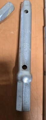 Vintage Mercedes Benz Tools 15, 16, 17mm Plus 21mm Spark Plug Socket Wrench - Thumbnail 3