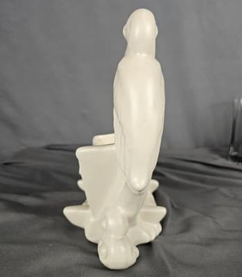 Vintage Haeger Pottery White Stork Planter / Vase 10" Tall VERY NICE Baby MCM - Thumbnail 4