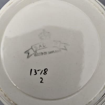 Vintage Sadler Cream and Gold Striped Teapot #1378 - Thumbnail 12