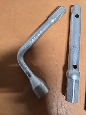 Vintage Mercedes Benz Tools 15, 16, 17mm Plus 21mm Spark Plug Socket Wrench - Thumbnail 2
