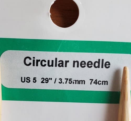 KA circular knitting needles set US5 29", 3.75mm 74cm Bamboo - Thumbnail 2