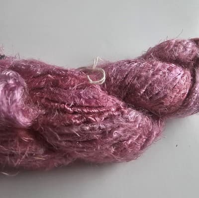 Banana Fiber Yarn Pink Worsted, Heavy Worsted - Thumbnail 3