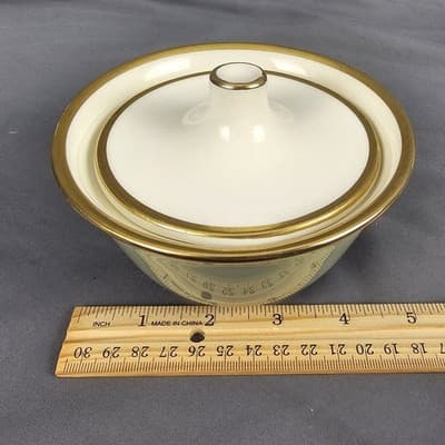 Vintage Taylor Smith Heritage Celadon Green Cream & Sugar Bowl w/ Lid - Thumbnail 16