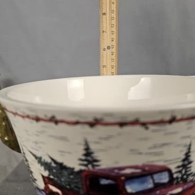 Red Truck Design Vintage Holiday Country Kitchen Collection 3 Pc - Thumbnail 5