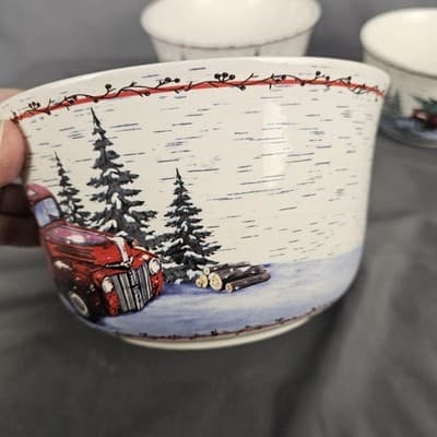 Red Truck Design Vintage Holiday Country Kitchen Collection 3 Pc - Thumbnail 15