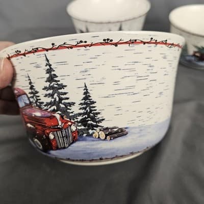 Red Truck Design Vintage Holiday Country Kitchen Collection 3 Pc - Thumbnail 14