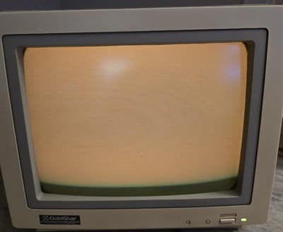 Vintage Apple IIc Computer Untested No Cables And GoldStar Monitor Powers On - Thumbnail 10