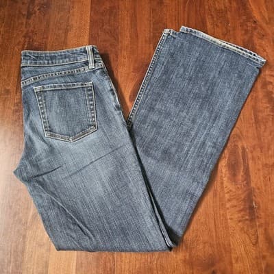Banana Republic Jeans Womens 6 Blue Urban Bootcut Stretch Dark Wash Denim Pants - Thumbnail 4