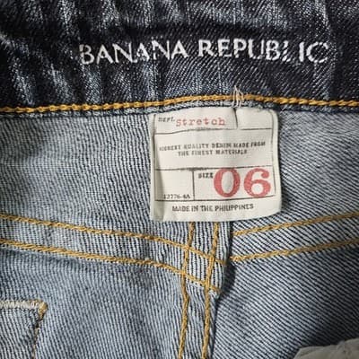 Banana Republic Jeans Womens 6 Blue Urban Bootcut Stretch Dark Wash Denim Pants - Thumbnail 11