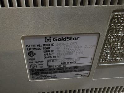 Vintage Apple IIc Computer Untested No Cables And GoldStar Monitor Powers On - Thumbnail 11