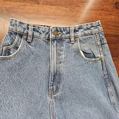 Rolla's Elle Jeans Size 25 Super High Rise Relaxed Womens Medium Wash - Thumbnail 7