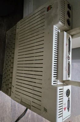 Vintage Apple IIc Computer Untested No Cables And GoldStar Monitor Powers On - Thumbnail 12