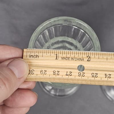 2 Parfait Soda Fountain Glasses Jeanette Ribbed 5.5" 1930’s Vintage Clear - Thumbnail 6