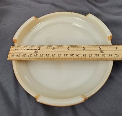 Vintage 1950's Anchor Hocking Peach Luster Ivy Leaves Punch Bowl Set 14 Piece - Thumbnail 19