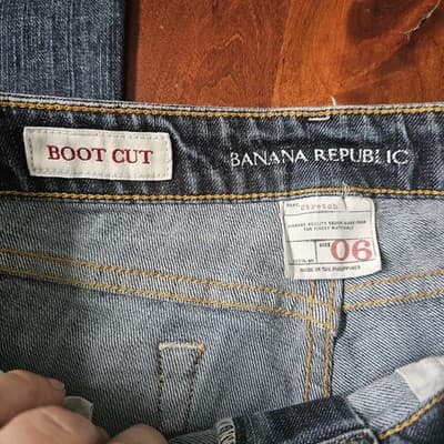 Banana Republic Jeans Womens 6 Blue Urban Bootcut Stretch Dark Wash Denim Pants - Thumbnail 12