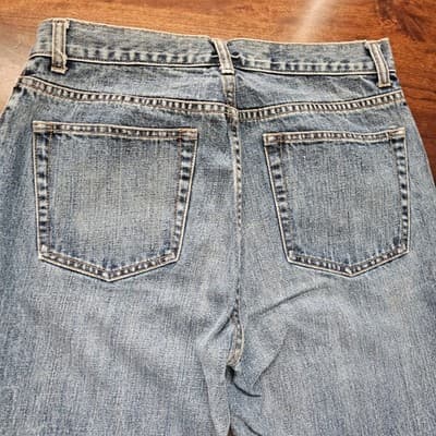 VTG 90s Y2K GAP Jeans Womens 10 A Blue Bootcut Button Fly Denim Faded Light Wash - Thumbnail 6
