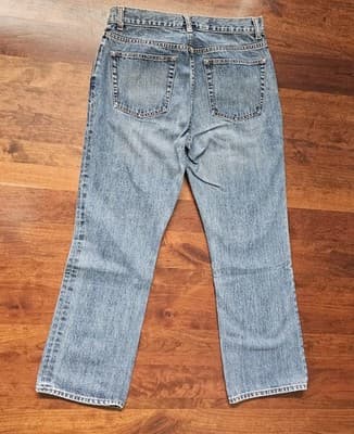 VTG 90s Y2K GAP Jeans Womens 10 A Blue Bootcut Button Fly Denim Faded Light Wash - Thumbnail 3