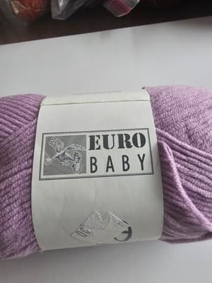 Euro Baby Babe softcotton Violet Worsted Yarn 55% Acrylic 45% Cotton Purple - Thumbnail 4