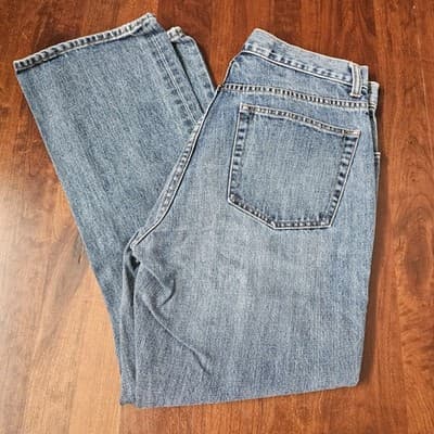 VTG 90s Y2K GAP Jeans Womens 10 A Blue Bootcut Button Fly Denim Faded Light Wash - Thumbnail 7