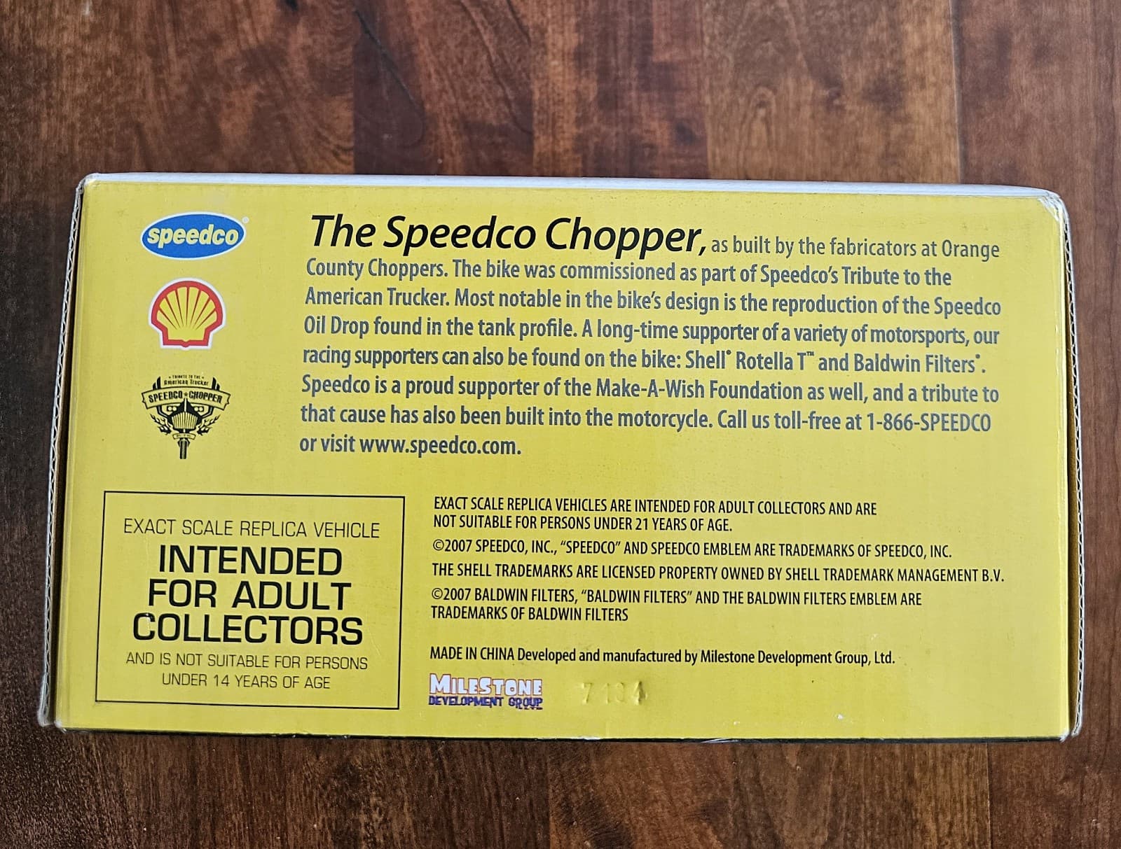 Speedco OCC Chopper Motorcycle Shell Rotella T Make A Wish 1:18 2007 - Thumbnail 5