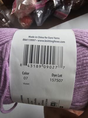 Euro Baby Babe softcotton Violet Worsted Yarn 55% Acrylic 45% Cotton Purple - Thumbnail 3