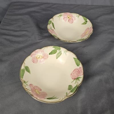 Franciscan Desert Rose Fruit Salad Desert Bowl 6" Set of 2 - Thumbnail 2