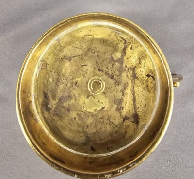 Brass Creamer Small Pitcher Vintage 3" Tall - Thumbnail 4