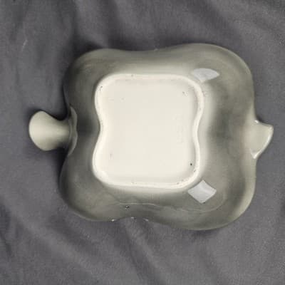 Vintage Royal Copley Four Leaf Clover Candy Dish Pink Green USA Pottery - Thumbnail 7