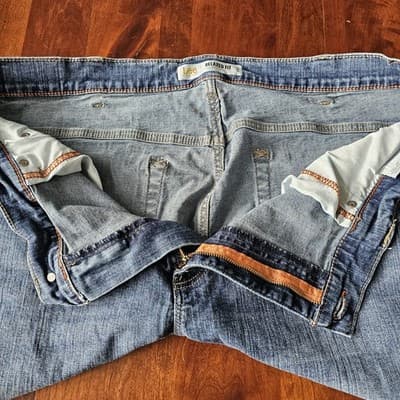 Mens 42x32 Lee Modern Series Jeans Blue Med. Wash Relaxed Fit Bootcut - Thumbnail 10