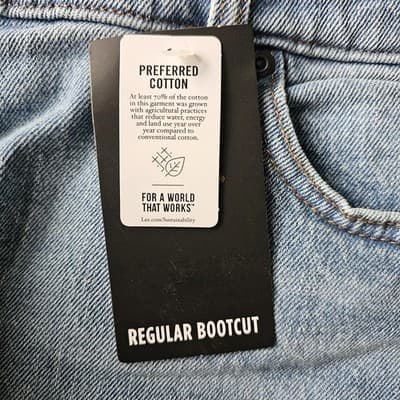 Lee Men's Regular Fit Bootcut Jeans - NEW 42 x 32 Zip/Button Closure 5-Pocket - Thumbnail 8