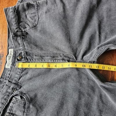 Men's Bugle Boy Gold Crest 740 Relaxed Fit 36x30 Black Faded Mid Rise - Thumbnail 9