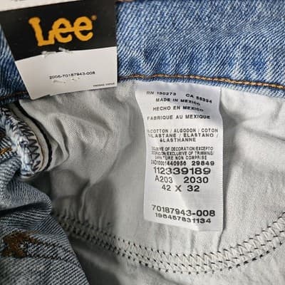 Lee Men's Regular Fit Bootcut Jeans - NEW 42 x 32 Zip/Button Closure 5-Pocket - Thumbnail 12