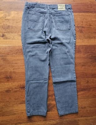 Men's Bugle Boy Gold Crest 740 Relaxed Fit 36x30 Black Faded Mid Rise - Thumbnail 4