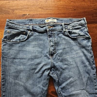Mens 42x32 Lee Modern Series Jeans Blue Med. Wash Relaxed Fit Bootcut - Thumbnail 2