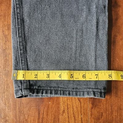 Men's Bugle Boy Gold Crest 740 Relaxed Fit 36x30 Black Faded Mid Rise - Thumbnail 7