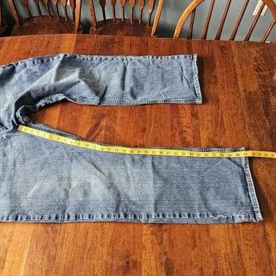 Mens 42x32 Lee Modern Series Jeans Blue Med. Wash Relaxed Fit Bootcut - Thumbnail 5